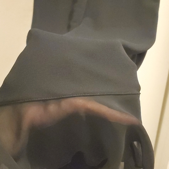 NWOT Wolford Sleeveless Dress Asymmetric Ruffle Hem, Black - Picture 7 of 7